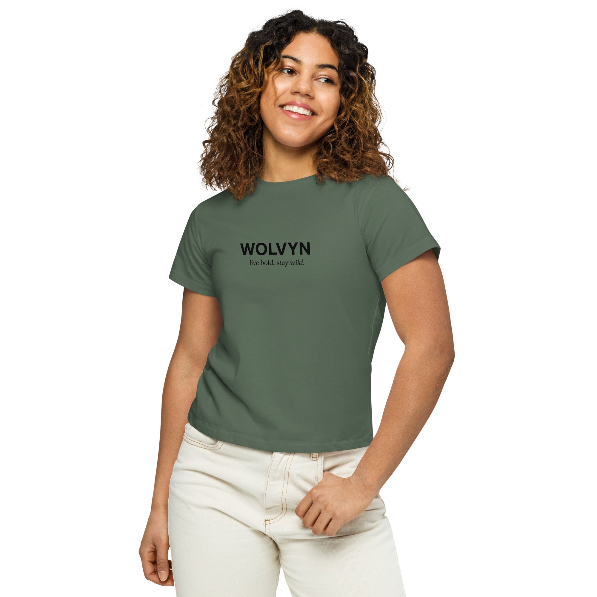 Wolvyn Women’s high - waisted t-shirt - Wolvyn Apparel