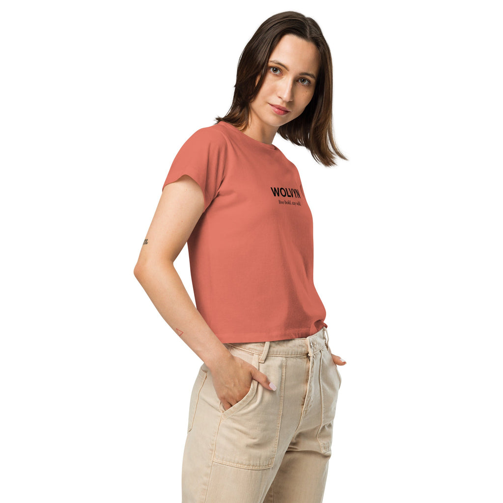 Wolvyn Women’s high - waisted t-shirt - Wolvyn Apparel