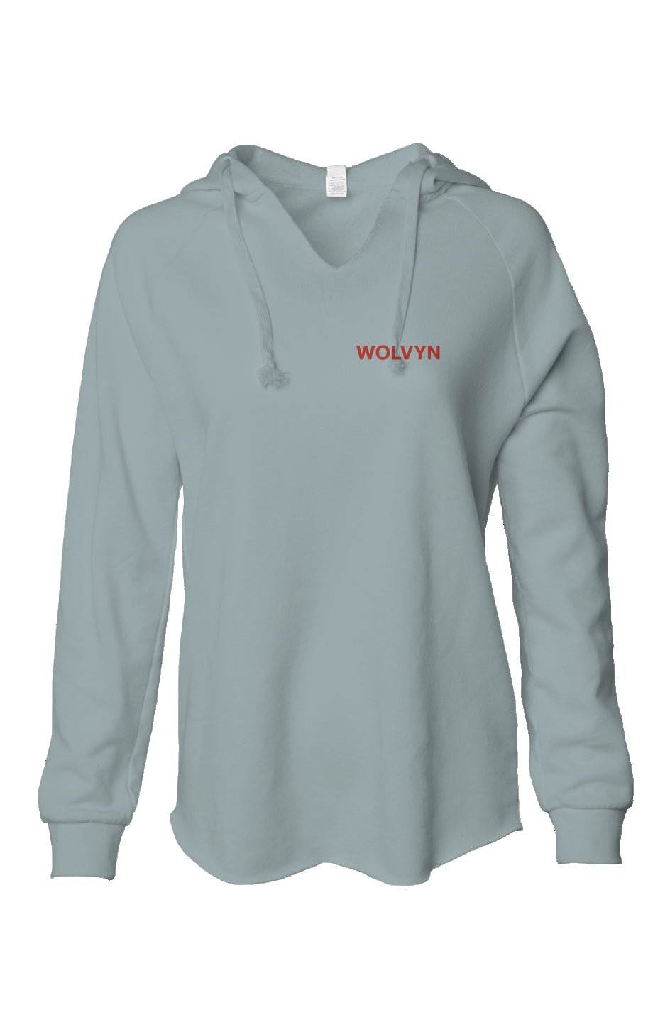 Wolvyn Womens Lightweight Wash Hooded Sweatshirt - Wolvyn Apparel