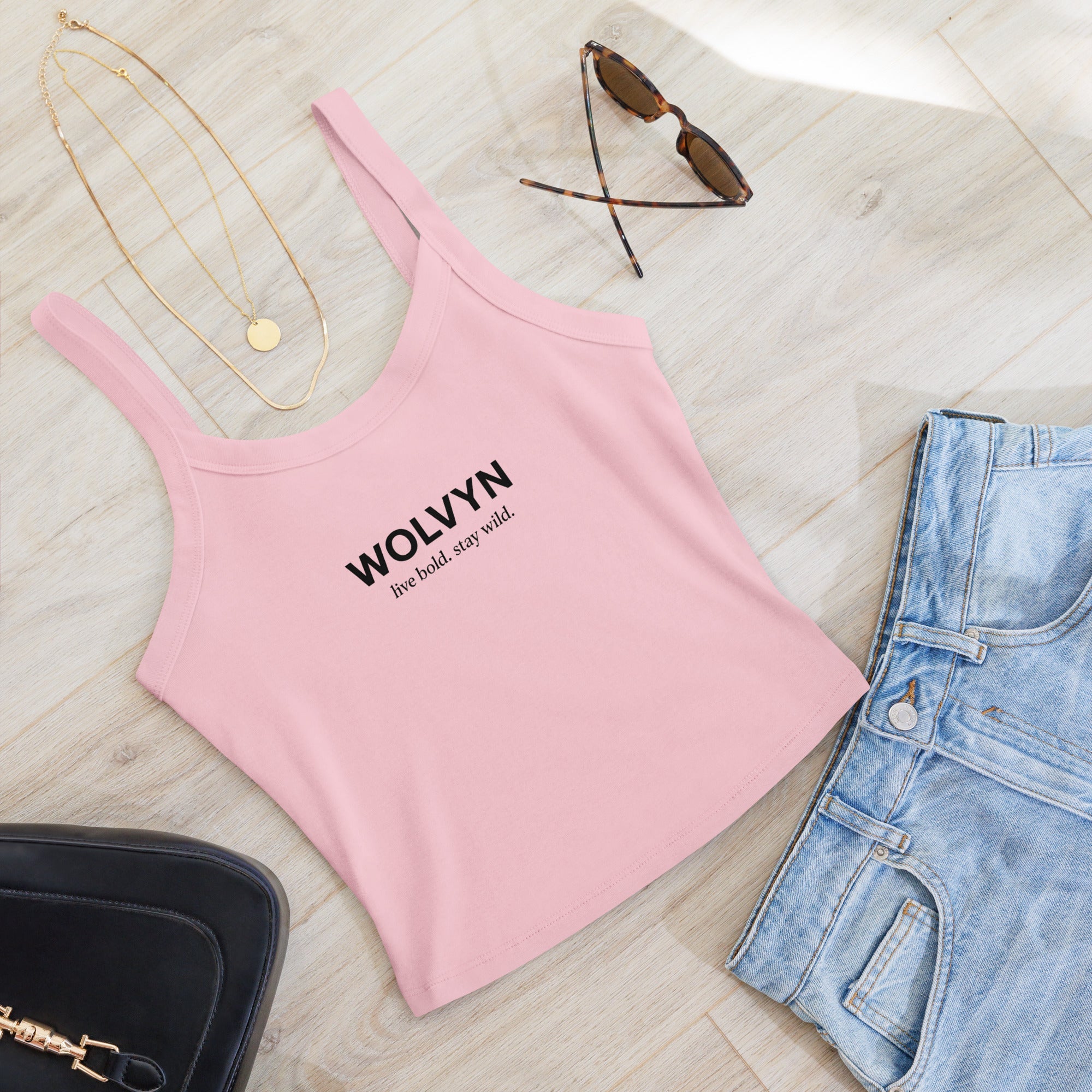 Wolvyn Women’s micro - rib tank top - Wolvyn Apparel