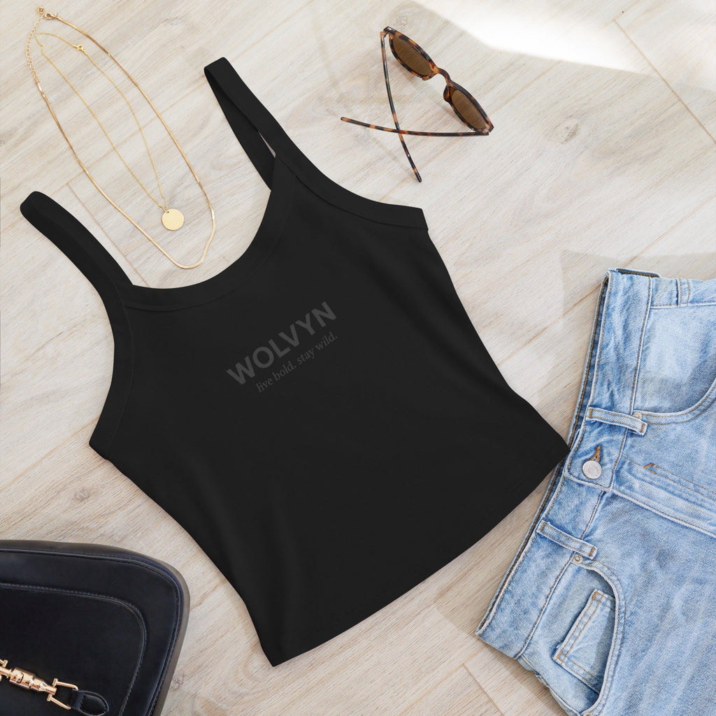 Wolvyn Women’s micro - rib tank top - Wolvyn Apparel