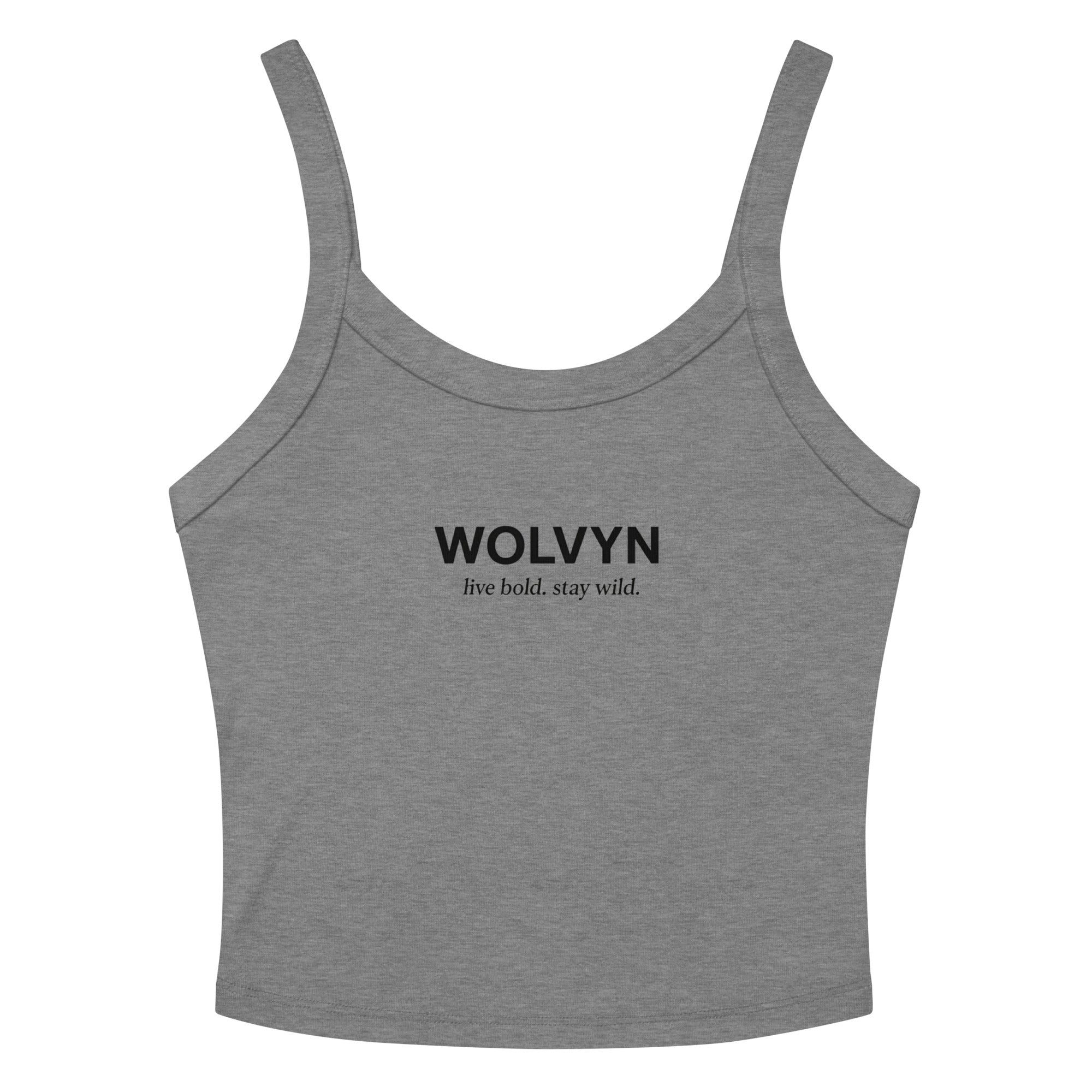 Wolvyn Women’s micro - rib tank top - Wolvyn Apparel