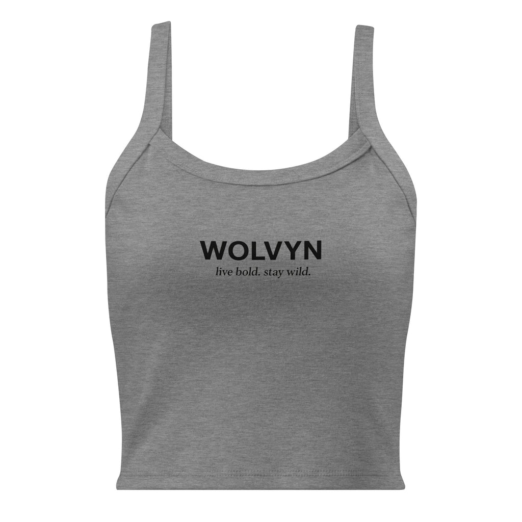 Wolvyn Women’s micro - rib tank top - Wolvyn Apparel